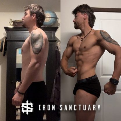 Iron Sanctuary client who got abs