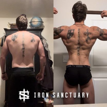 Iron Sanctuary client who got back muscles