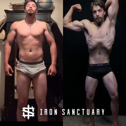 Iron Sanctuary client who lost 50 pounds