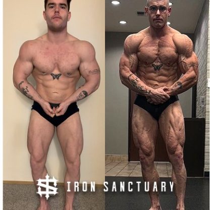 Iron Sanctuary client who toned his entire body
