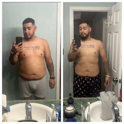 front view of one of Iron Sanctuary's clients who became more fit.