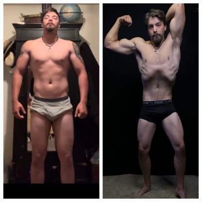 front view of one of Iron Sanctuary's clients who became more fit.