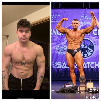 front view of one of Iron Sanctuary's clients who became more fit.